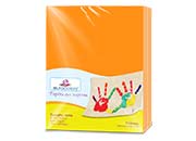 Papel Cortado Eurocolors Carta Naranja Vibrante C/100