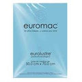 Papel Lustre Euromac 50x70" Azul Pastel 24 Hojas